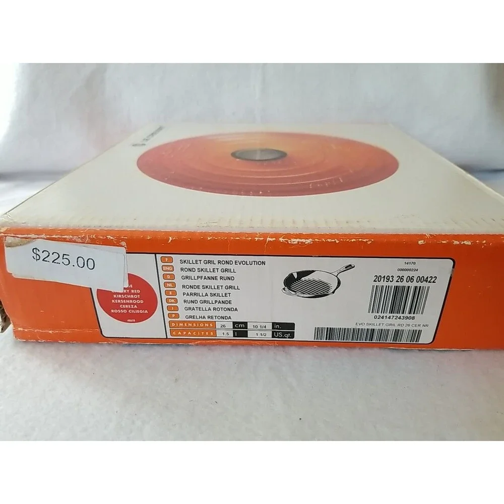 LE CREUSET Empty Cardboard Storage Box Only for Rond Skillet Grill